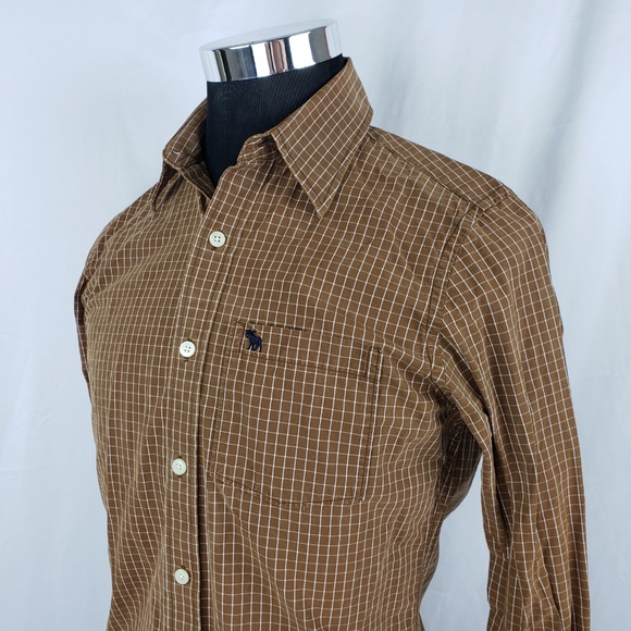 Abercrombie & Fitch Other - Abercrombie Fitch Mens Small Brown Button Up Shirt